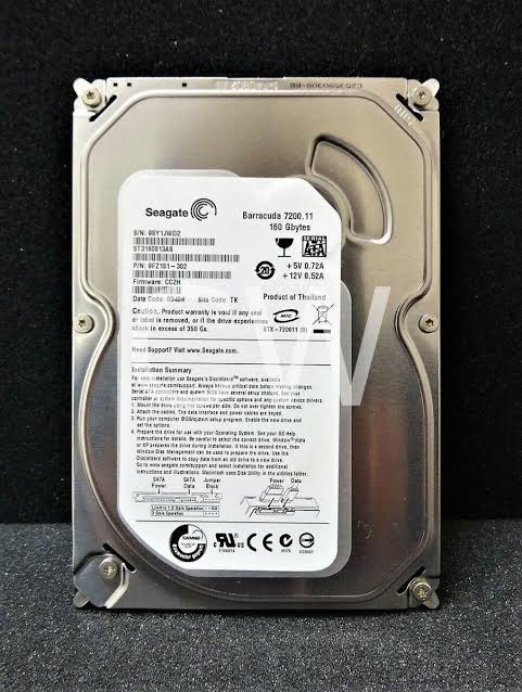 هارد اینترنال سیگیت مدل SEAGATE ST3160813AS  ظرفیت 160 گیگابایت