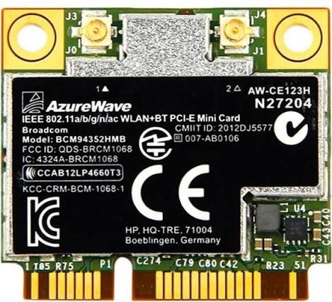 کارت شبکه وایرلس مدل Broadcom BCM94352HMB