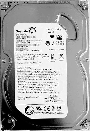 هارد اینترنال سیگیت مدل SEAGATE ST3500414CS ظرفیت 500 گیگابایت
