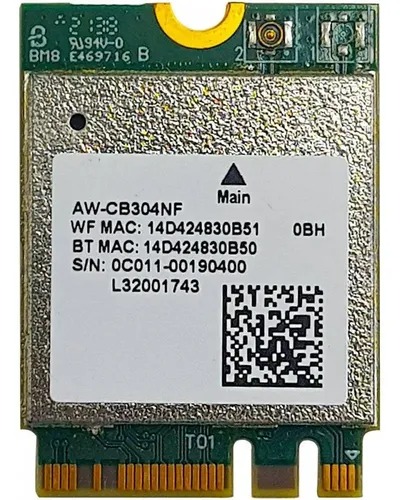 PCI  کارت شبکه بی سیم مدل Realtek RTL8821CE 802.11ac