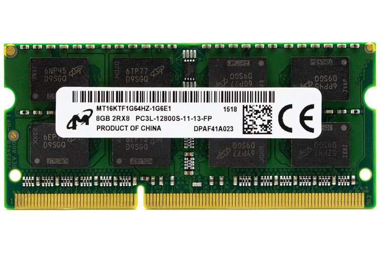 رم لپ تاپ میکرون مدل DDR3L PC3L-12800S 1600MHz ظرفیت 8 گیگابایت