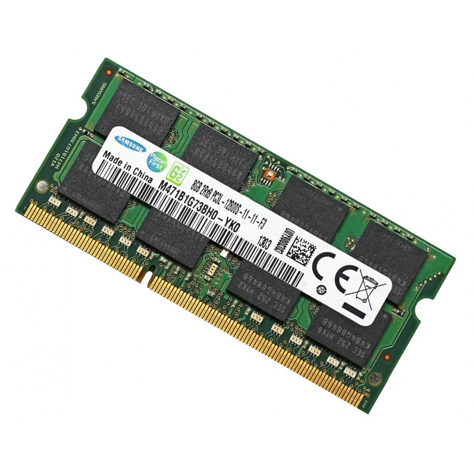 رم لپ تاپ سامسونگ مدل DDR3L PC3L-12800S 1600MHz ظرفیت 8 گیگابایت