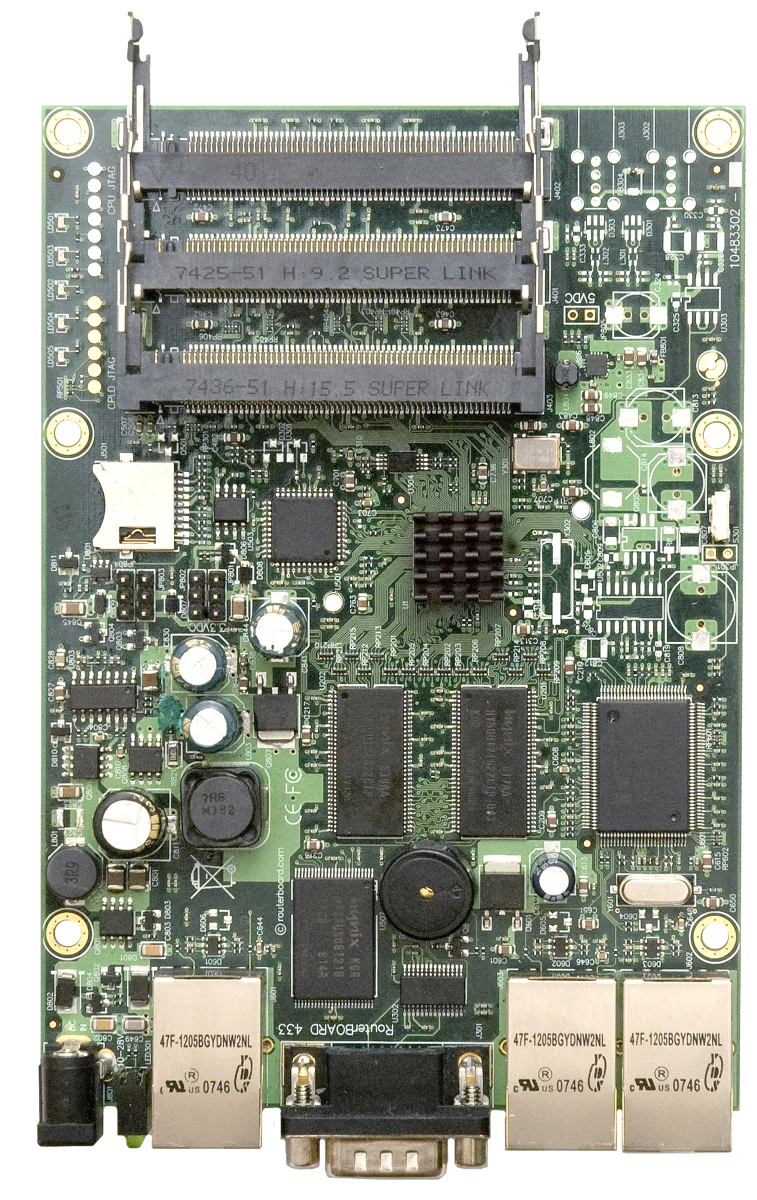روتر برد میکروتیک مدل MIKROTIK RB433AH