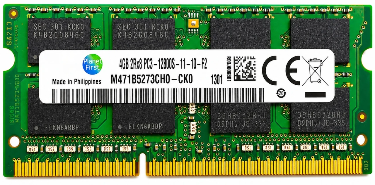 رم لپ تاپ سامسونگ مدل DDR3 PC3-12800S 1600MHz ظرفیت 4 گیگابایت