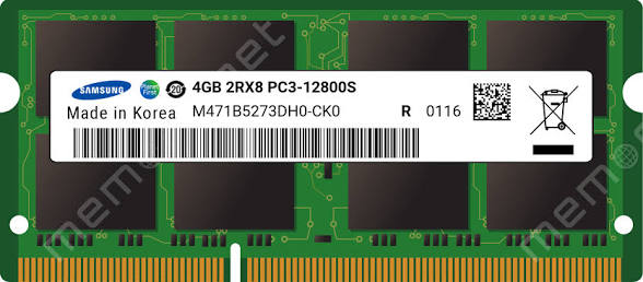 رم لپ تاپ سامسونگ مدل DDR3 PC3-12800S 1600MHz ظرفیت 4 گیگابایت