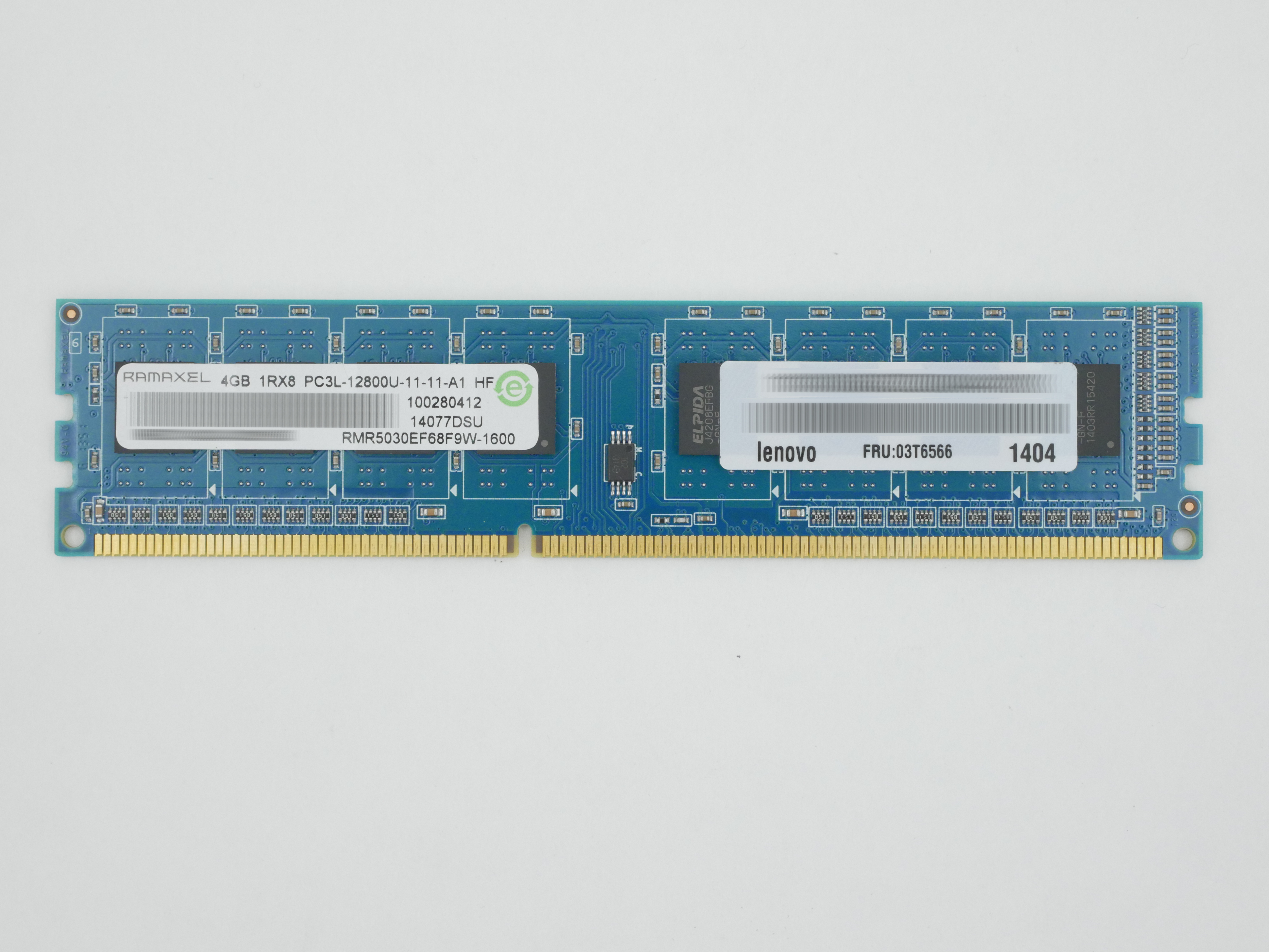 رم دسکتاپ رمکسل مدل DDR3L PC3L-12800U 1600MHz ظرفیت 4 گیگابایت