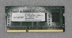 رم لپ تاپ سان ایست مدل DDR3 PC3L-12800S 1600MHz ظرفیت 4 گیگابایت
