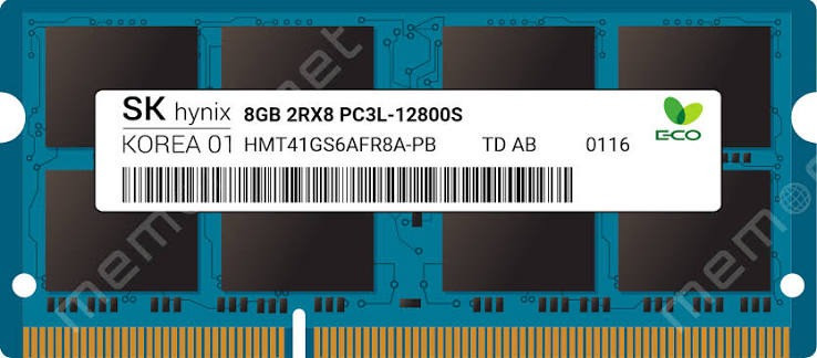 رم لپ تاپ هاینیکس مدل DDR3L PC3L-12800S 1600MHz ظرفیت 8 گیگابایت