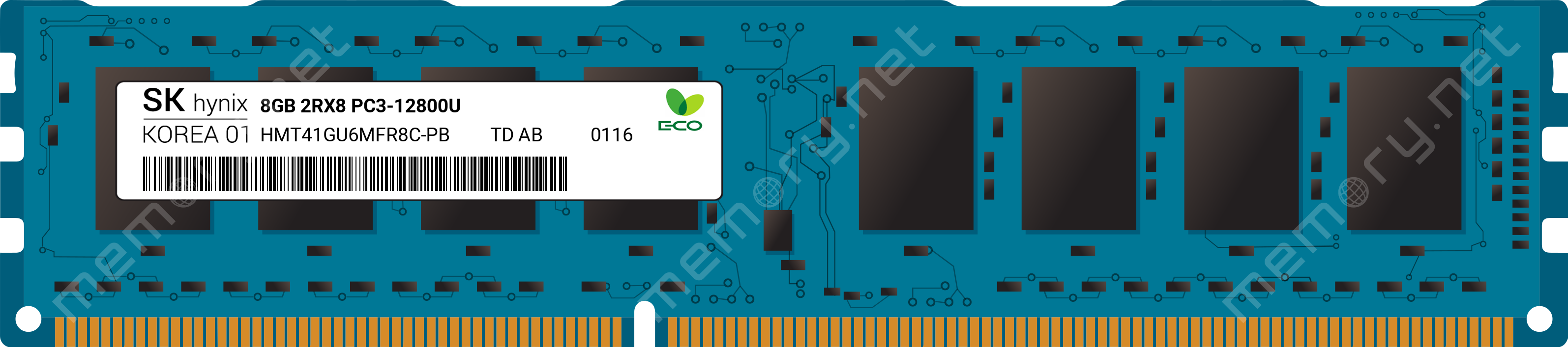 رم دسکتاپ هاینیکس مدل DDR3 PC3-12800U 1600MHz ظرفیت 8 گیگابایت