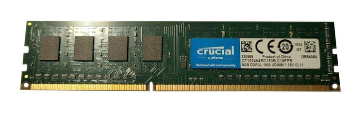 رم دسکتاپ کروشیال مدل DDR3L PC3L-12800S 1600MHz ظرفیت 8 گیگابایت