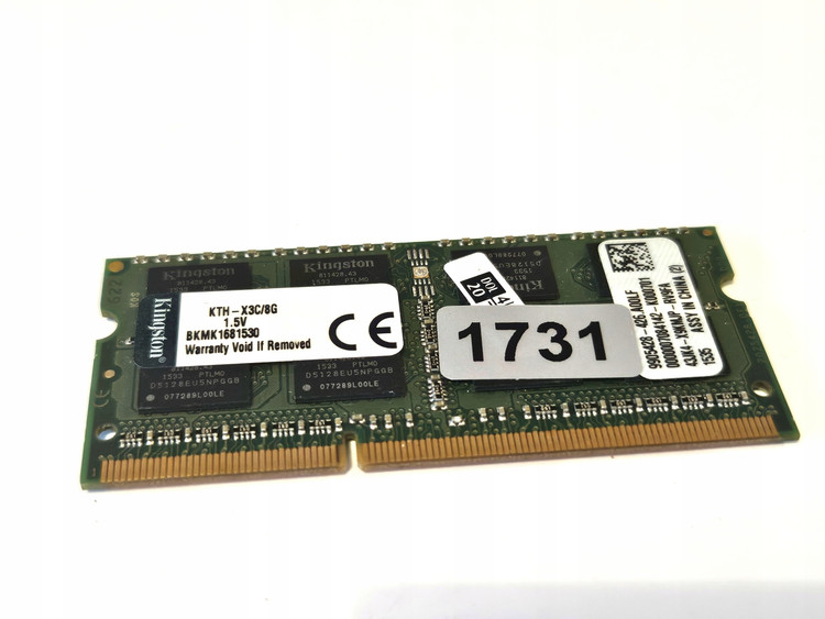 رم لپ تاپ کینگستون مدل DDR3 PC3-12800S 1600MHz ظرفیت 8 گیگابایت