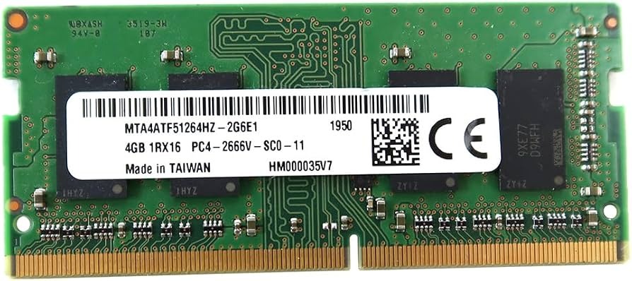 رم لپ تاپ میکرون مدل DDR4 PC4-21300 2666MHz ظرفیت 4 گیگابایت