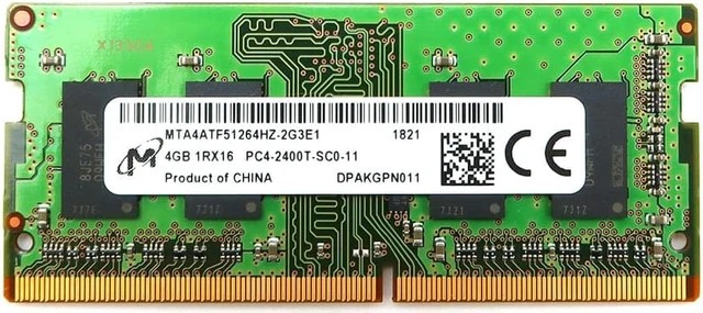 رم لپ تاپ میکرون مدل DDR4 PC4-19200 2400MHz ظرفیت 4 گیگابایت