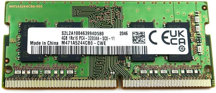 رم لپ تاپ سامسونگ مدل DDR4 PC4-25600 3200MHz ظرفیت 4 گیگابایت