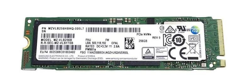 اس اس دی اینترنال سامسونگ مدل PM981a ظرفیت 256 گیگابایت