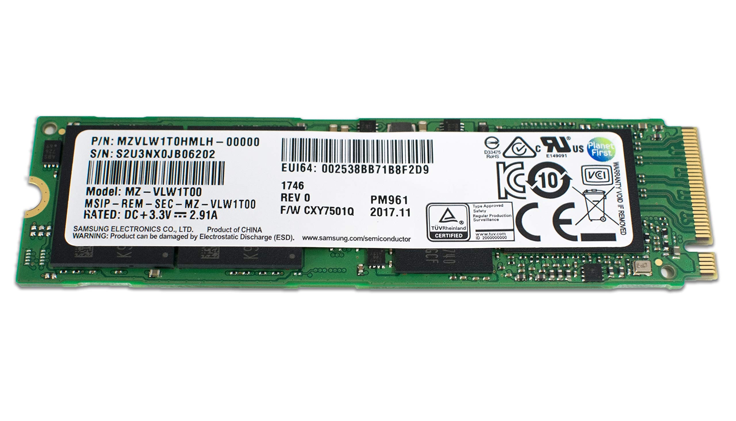 اس اس دی اینترنال سامسونگ مدل PM961 ظرفیت 256 گیگابایت